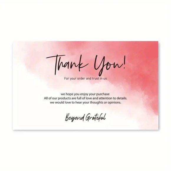 50 Thank You Cards - Picture 1 of 2